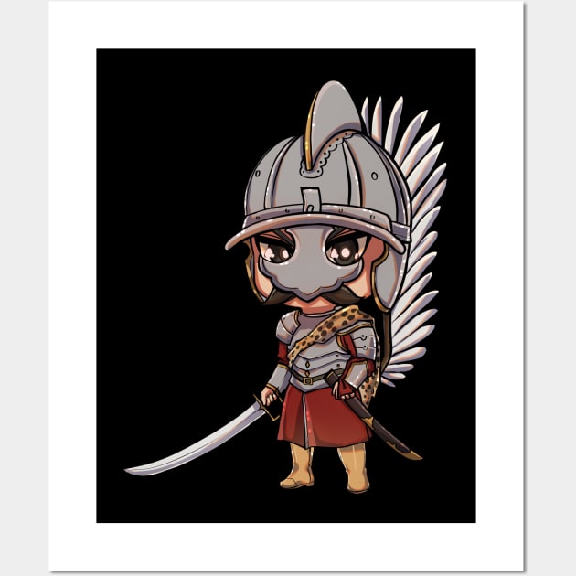 Galloping Glory: Polish Winged Hussar Wall Art by Holymayo Tee